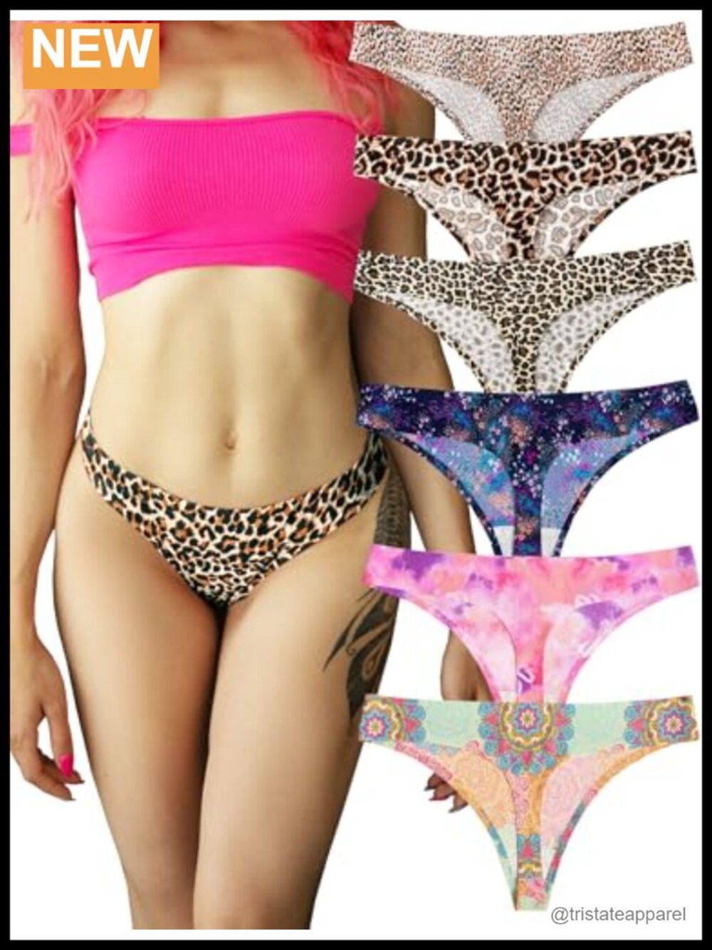 No Show Maternity Thong Panties Seamless Nylon Spandex 6 Pack Yoga